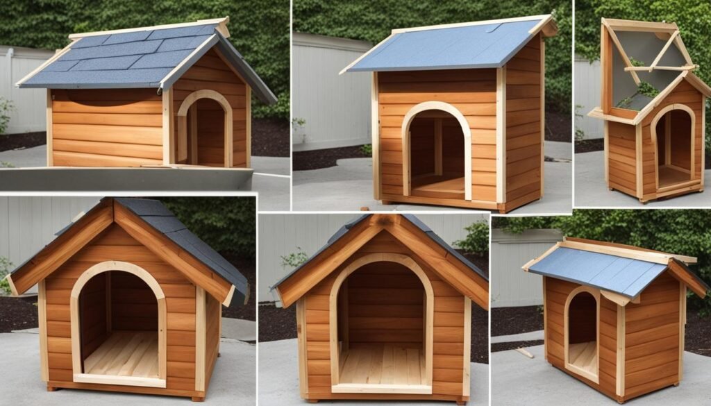 Step-by-step dog house construction